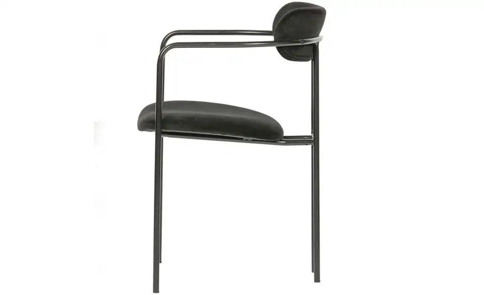 WOOOD Esszimmerstuhl - 2er Set, Profilansicht