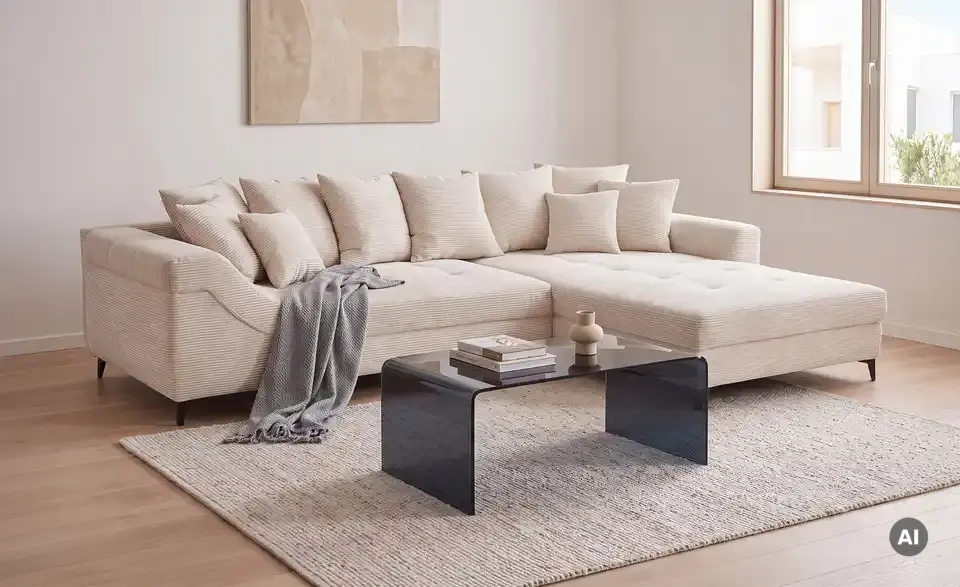 Ecksofa Jonna, in Wohnsituation