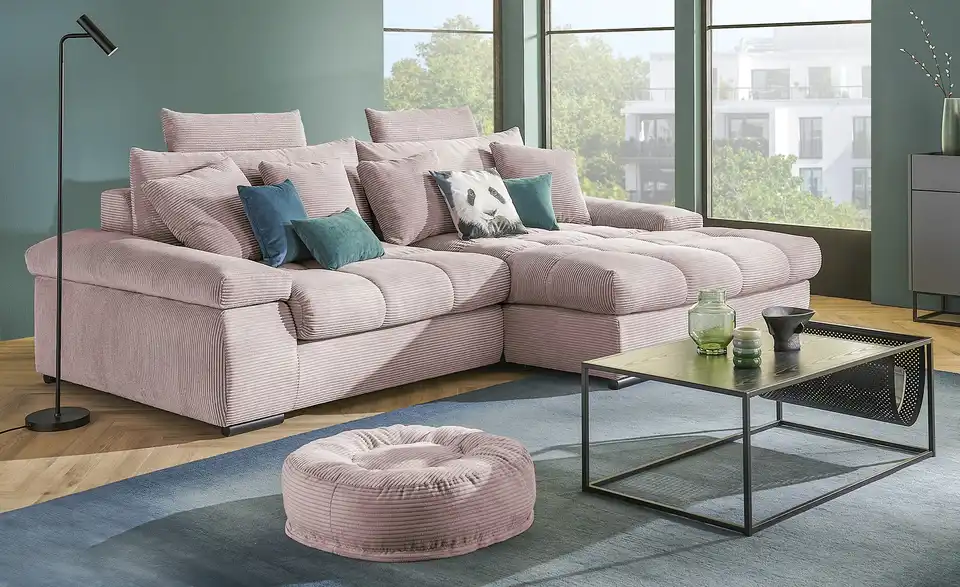 bobb Ecksofa Hella mit trendigem Cordbezug, in Wohnsituation