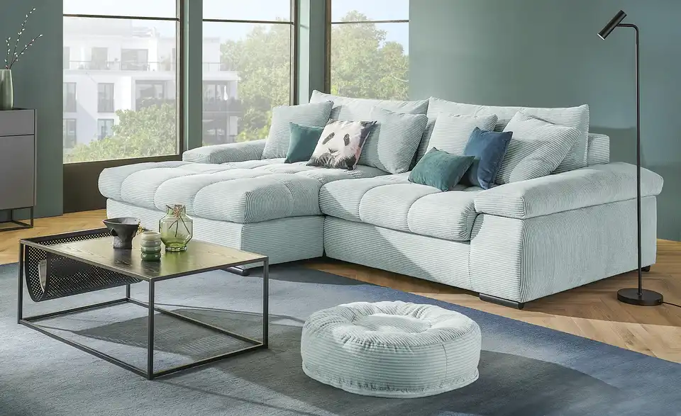 bobb Ecksofa Hella mit trendigem Cordbezug, in Wohnsituation