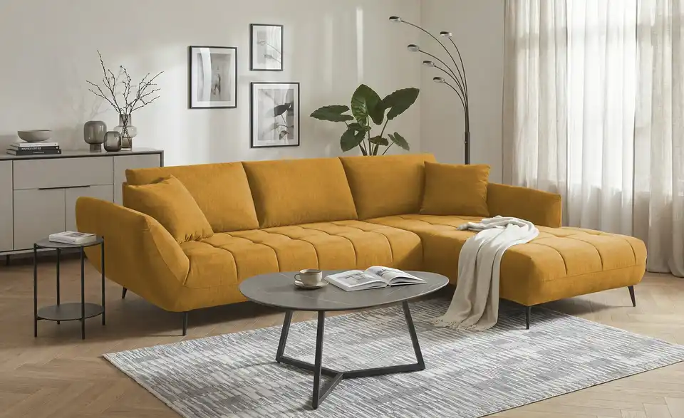bobb Ecksofa Carly mit Sitztiefenverstellung, in Wohnsituation