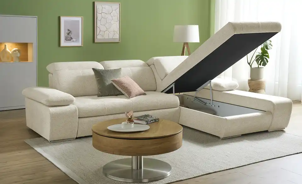 Twist Ecksofa Avilla aus Mikrofaser, Funktionsansicht