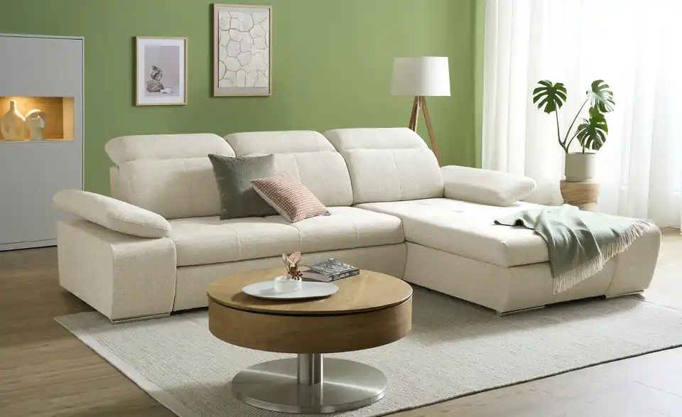 Twist Ecksofa Avilla aus Mikrofaser, Perspektive
