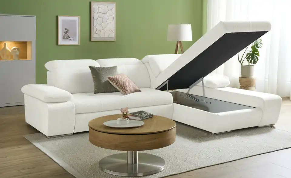 Twist Ecksofa Avilla aus Mikrofaser, Funktionsansicht