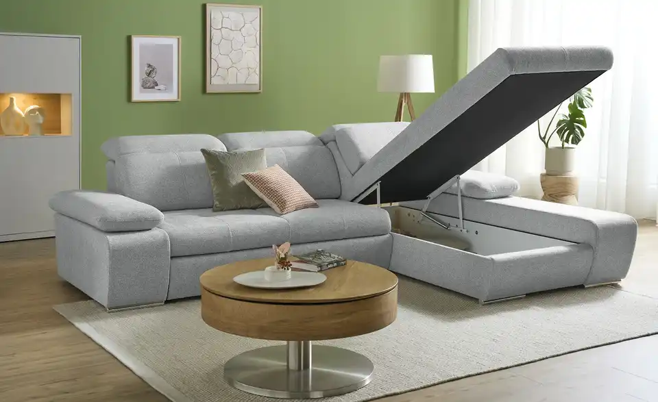 Twist Ecksofa Avilla aus Mikrofaser, Funktionsansicht