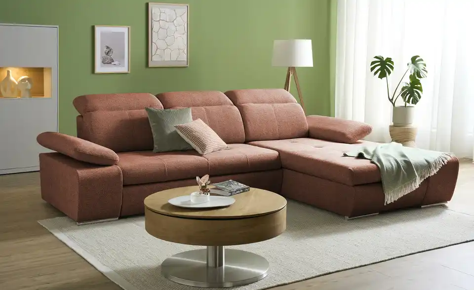 Twist Ecksofa Avilla aus Mikrofaser, Perspektive