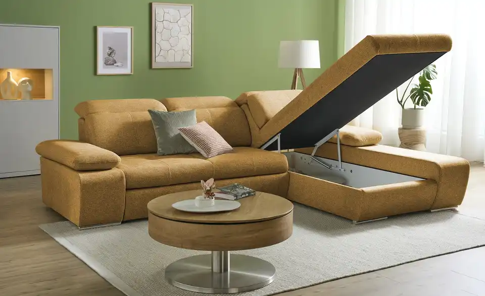 Twist Ecksofa Avilla aus Mikrofaser, Funktionsansicht