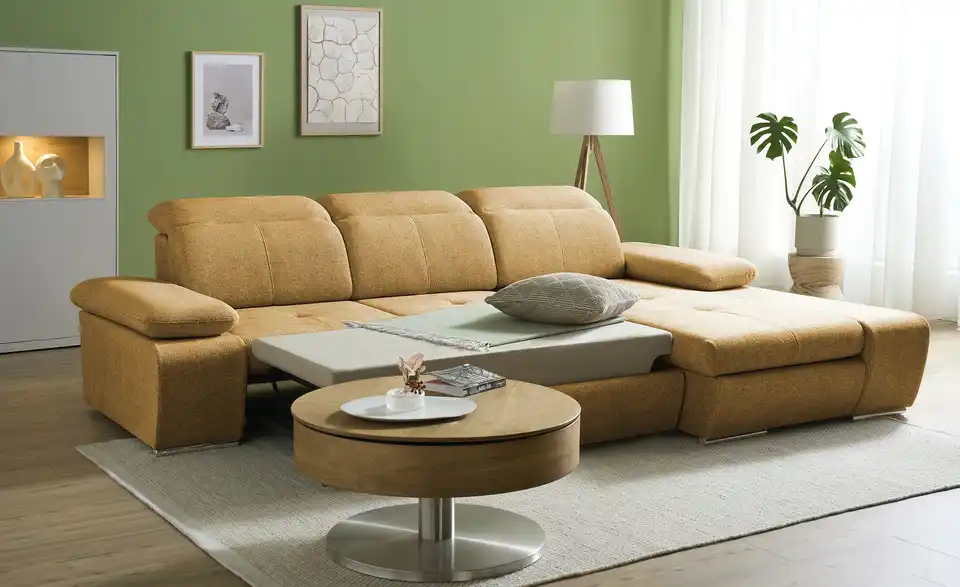 Twist Ecksofa Avilla aus Mikrofaser, Funktionsansicht