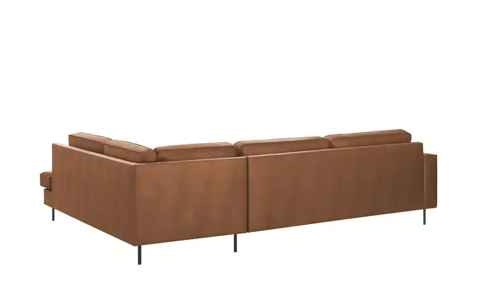 SOHO Ecksofa Skaisa aus recyceltem Leder, Rückansicht