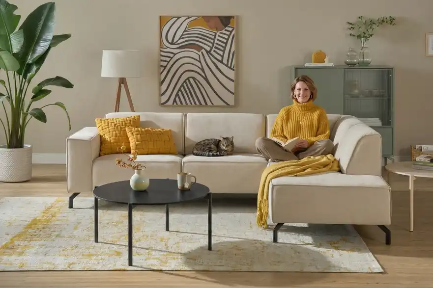 SOHO Ecksofa Brenda, in Wohnsituation