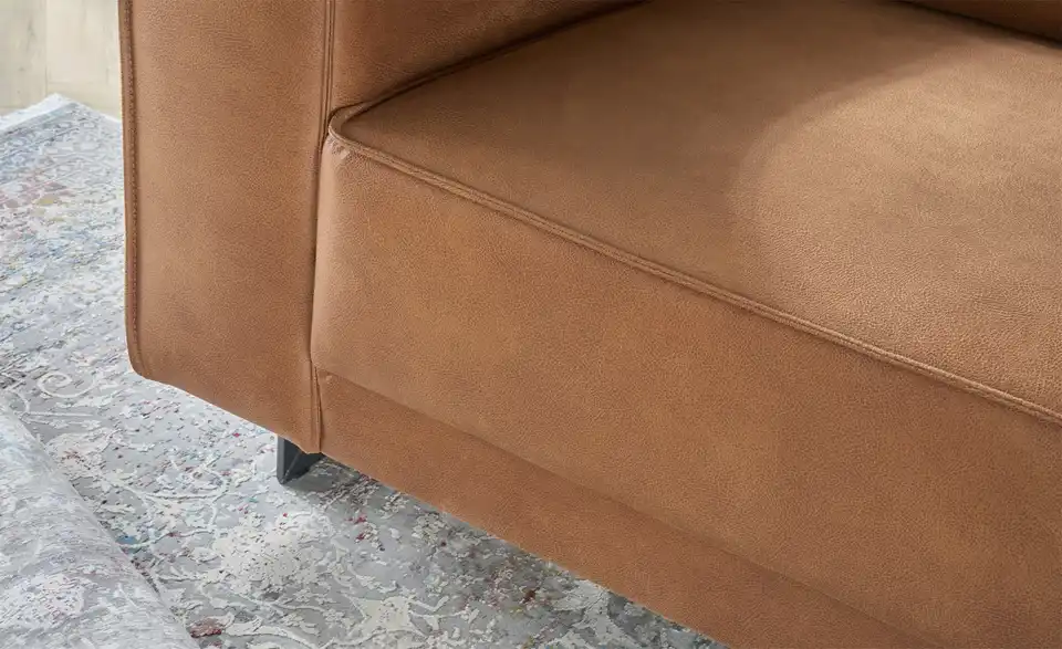 SOHO Ecksofa Sanja aus recyceltem Leder, Detailansicht