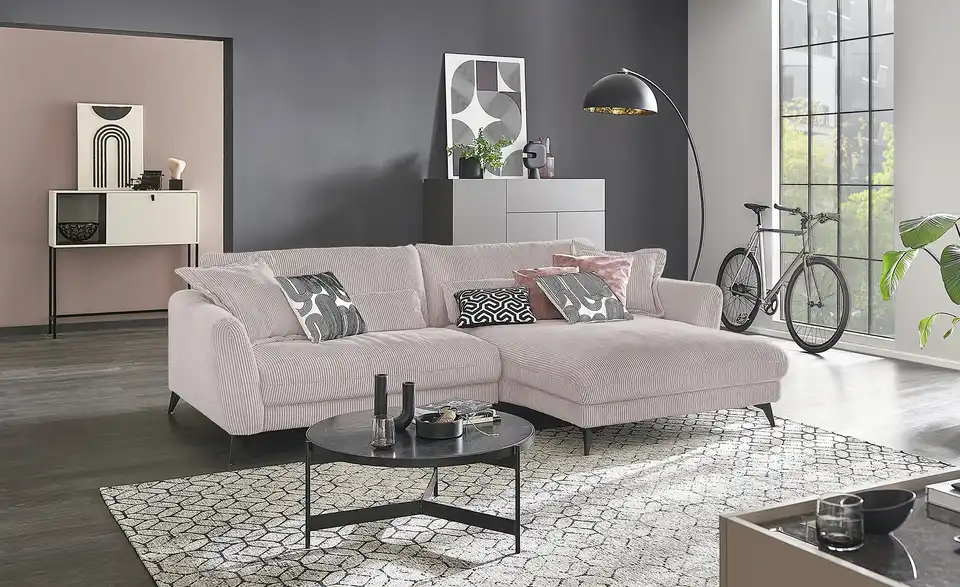 Kollektion Kraft Ecksofa Amina Cordstoff, in Wohnsituation