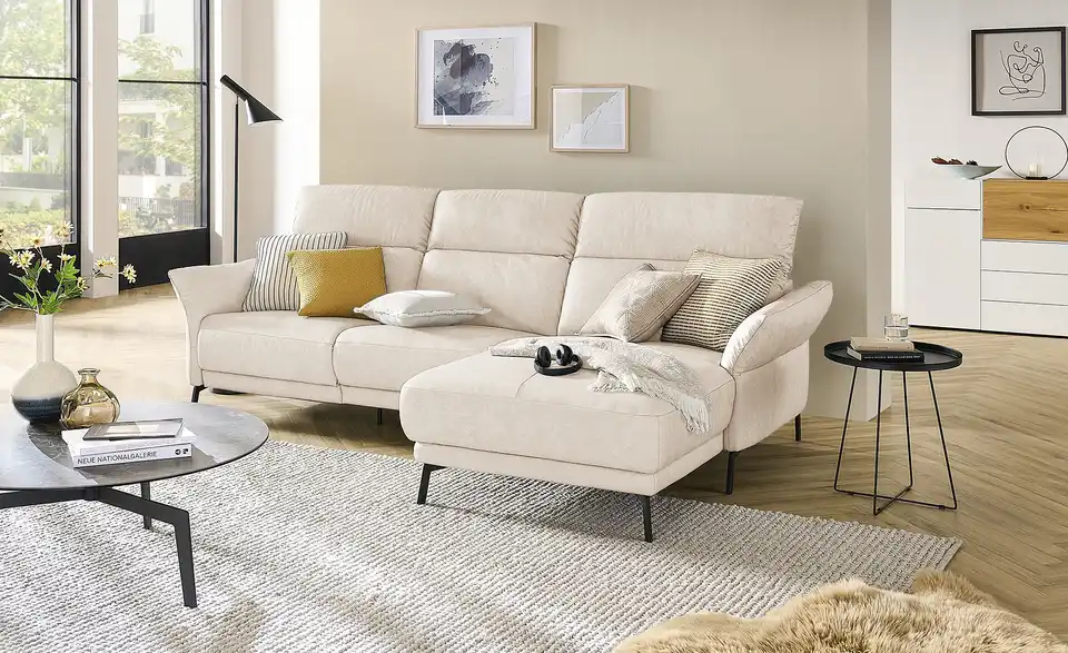 Wohnwert Ecksofa Bellana Leder, in Wohnsituation