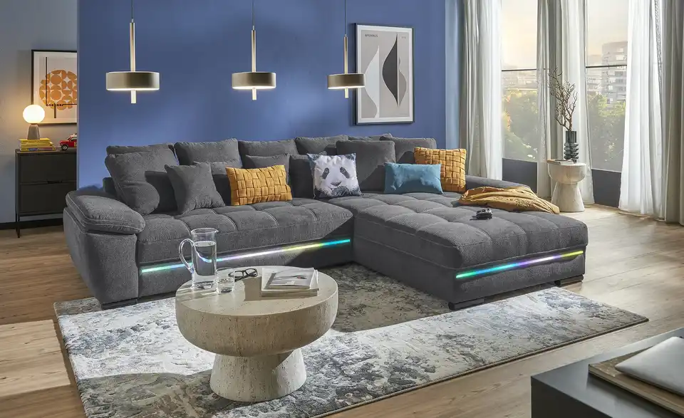 bobb Ecksofa Fancy-LED, in Wohnsituation