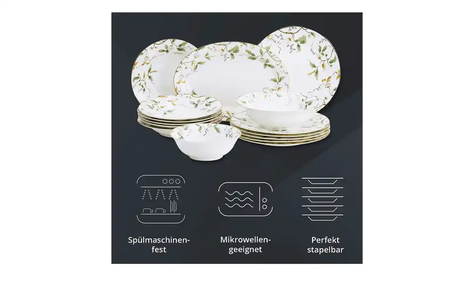 Peill+Putzler Tafelservice, 15-teilig Firenze, Bild mit Text