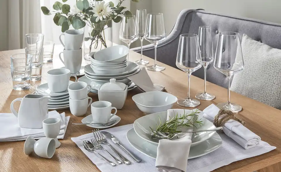 KHG Kombiservice, 62-teilig Tivoli, in Wohnsituation