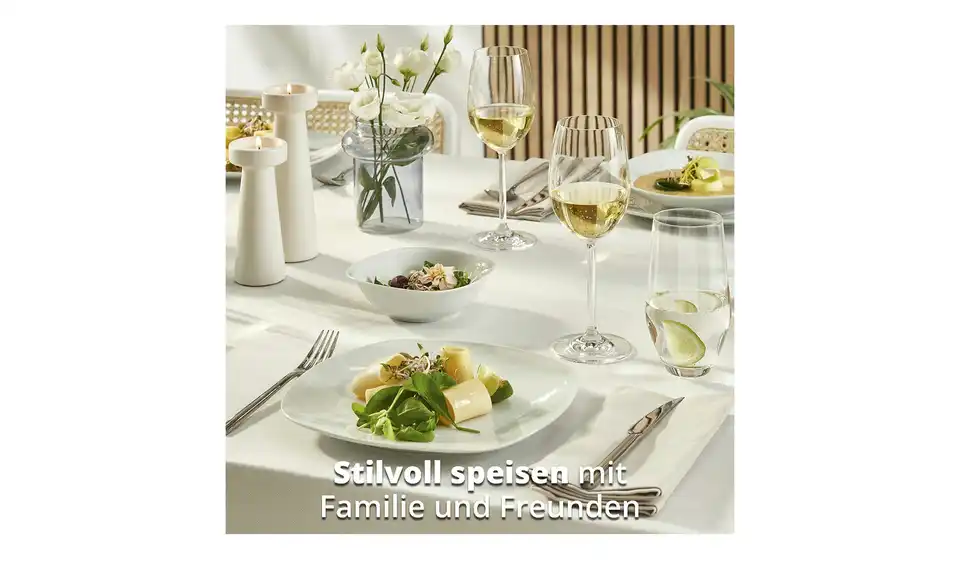 KHG Kombiservice, 62-teilig Tivoli, Bild mit Text