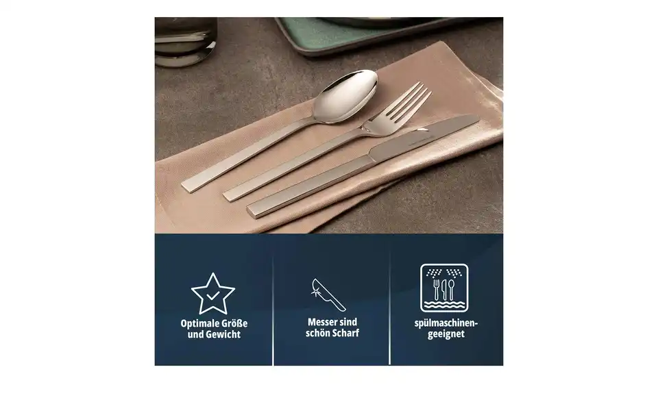 KHG Besteckset, 30-teilig "715", Bild mit Text