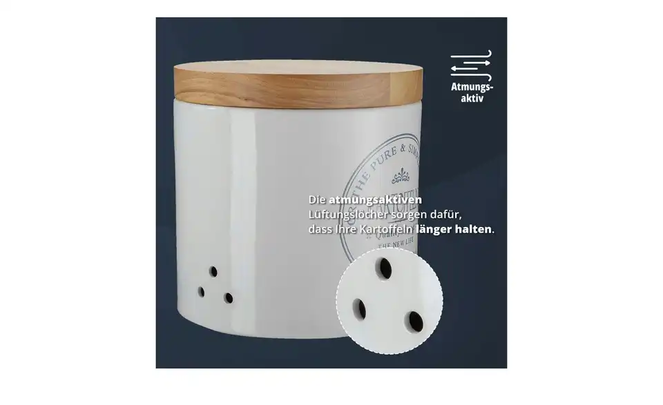 KHG Aufbewahrungsdose Kartoffel, Bild mit Text