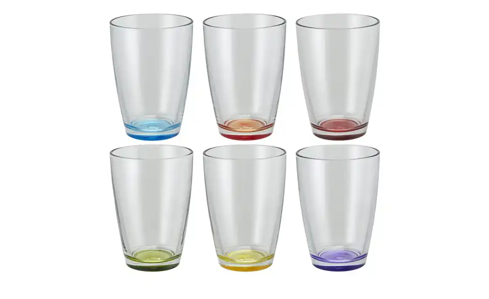 Peill+Putzler Glas, 6er-Set Colore, Frontansicht