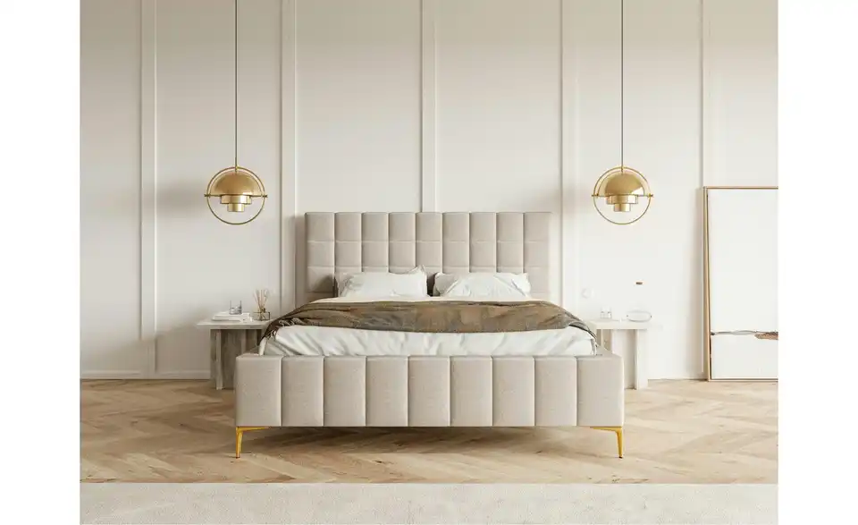 Selsey Polsterbett mit Bettkasten, in Wohnsituation