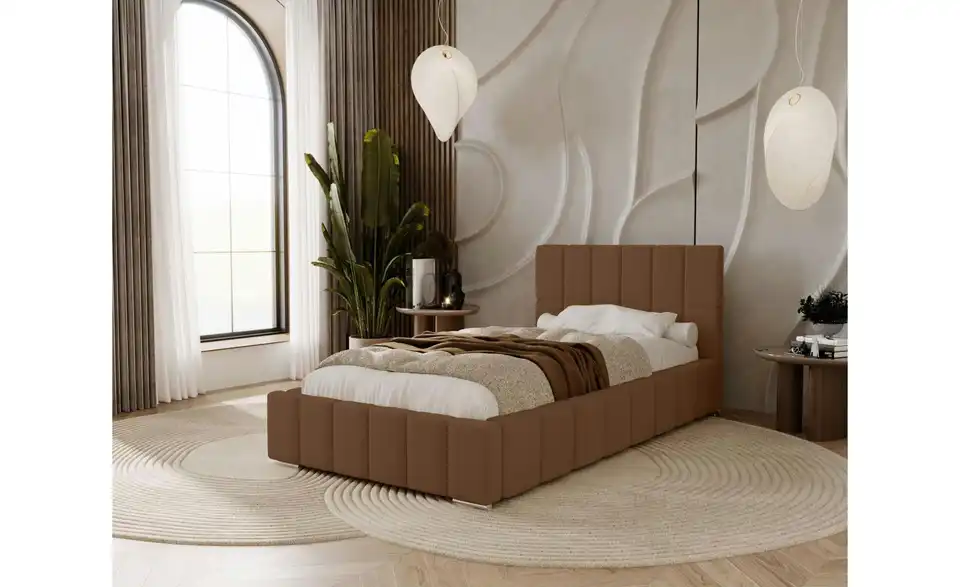 Polsterbett mit Stauraum, in Wohnsituation