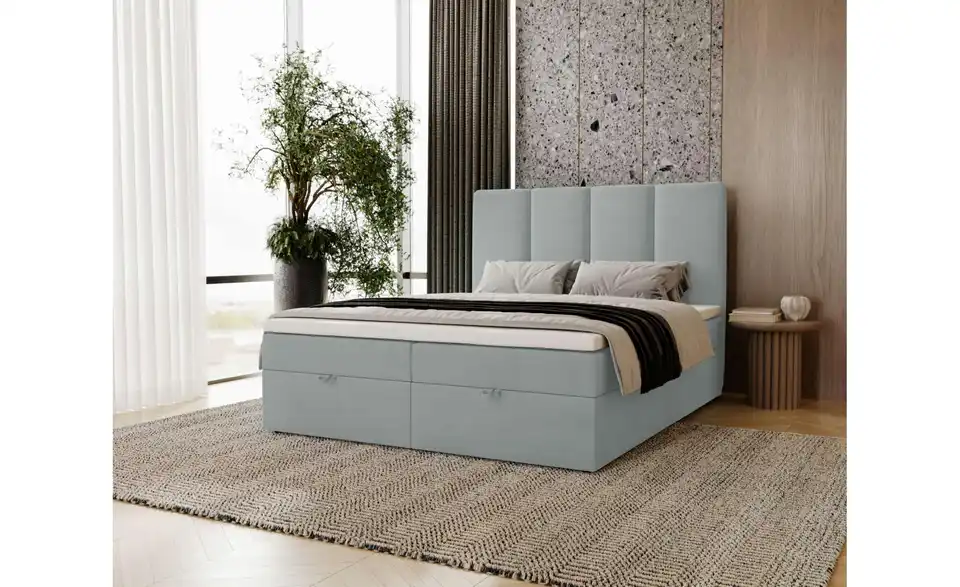 Boxbett mit Stauraum, in Wohnsituation