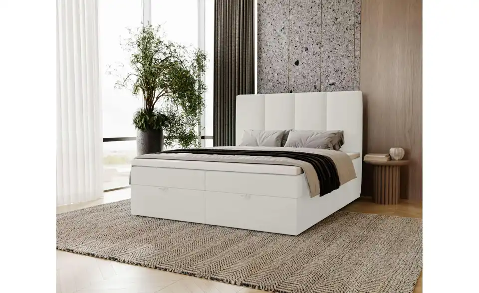 Boxbett mit Stauraum, in Wohnsituation