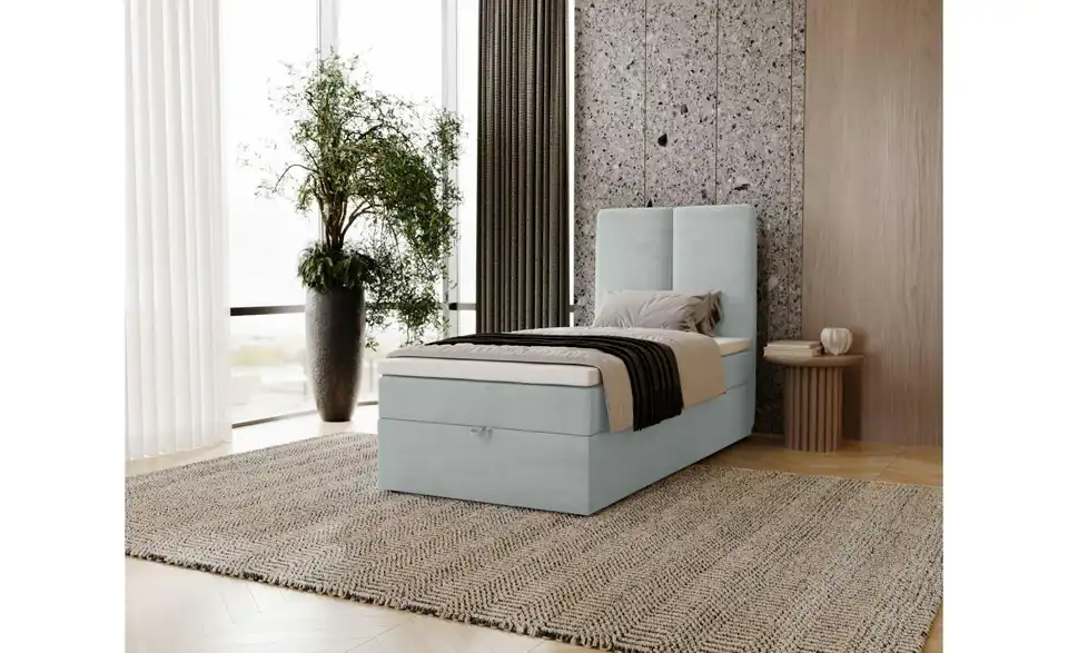 Boxbett mit Stauraum, in Wohnsituation