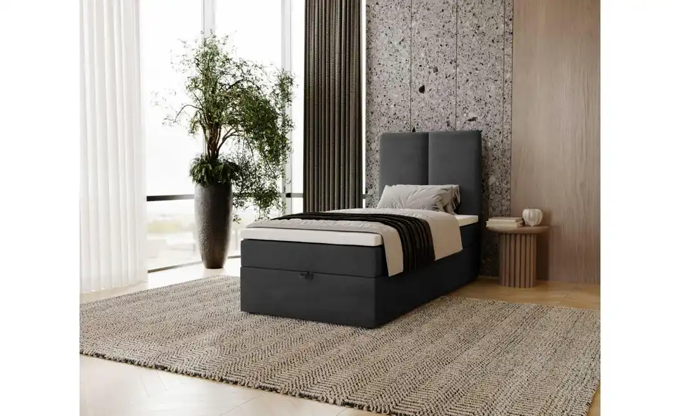 Boxbett mit Stauraum, in Wohnsituation