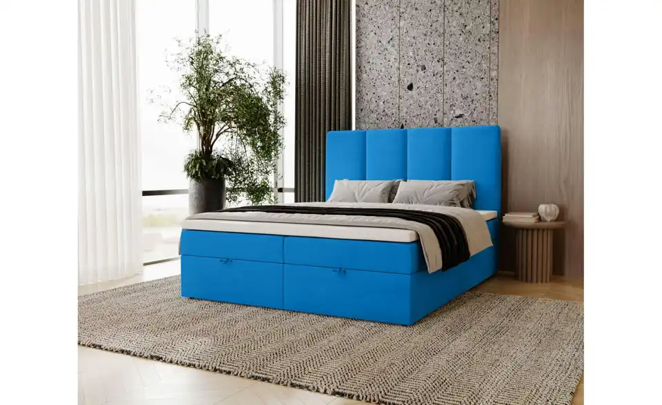 Boxbett mit Stauraum, in Wohnsituation