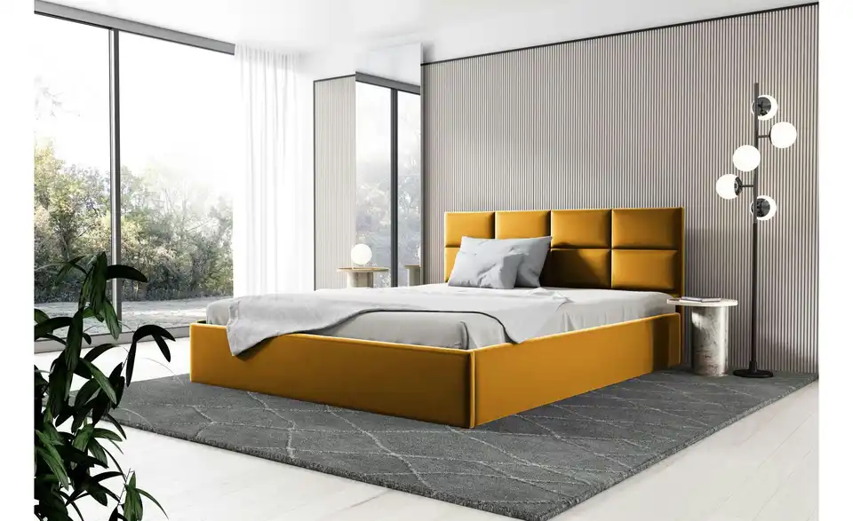 Polsterbett mit Bettkasten, in Wohnsituation