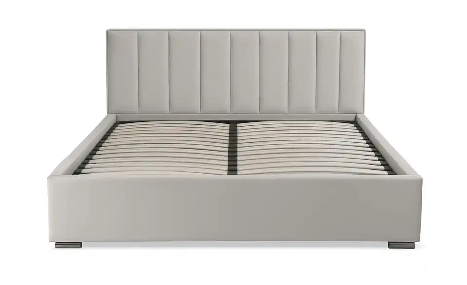 Polsterbett mit Bettkasten, Frontansicht