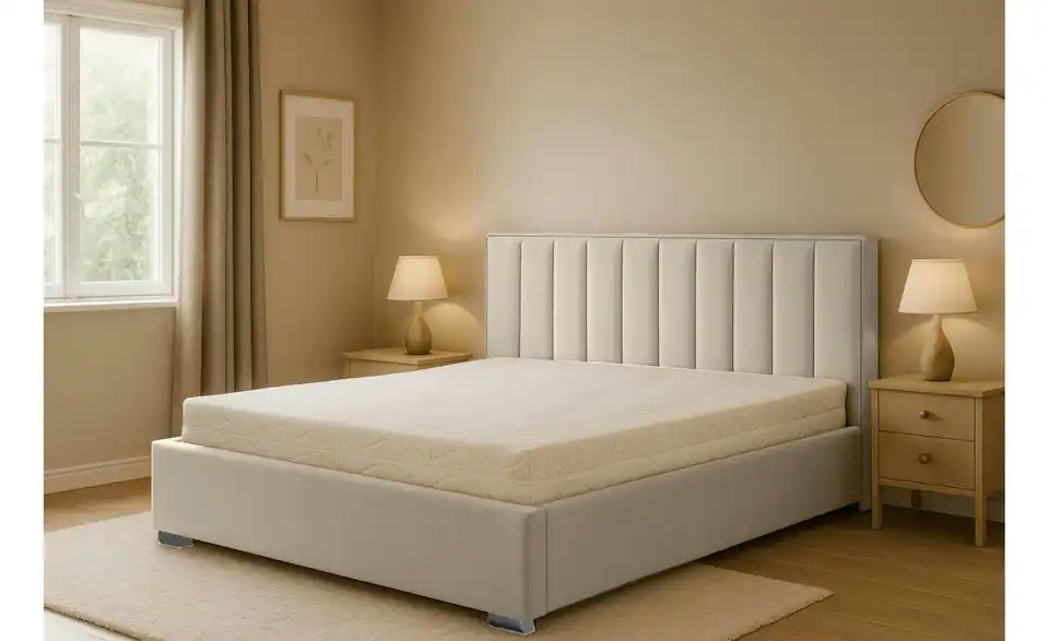 Polsterbett mit Bettkasten, in Wohnsituation