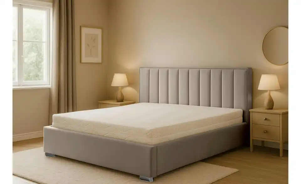 Polsterbett mit Bettkasten, in Wohnsituation