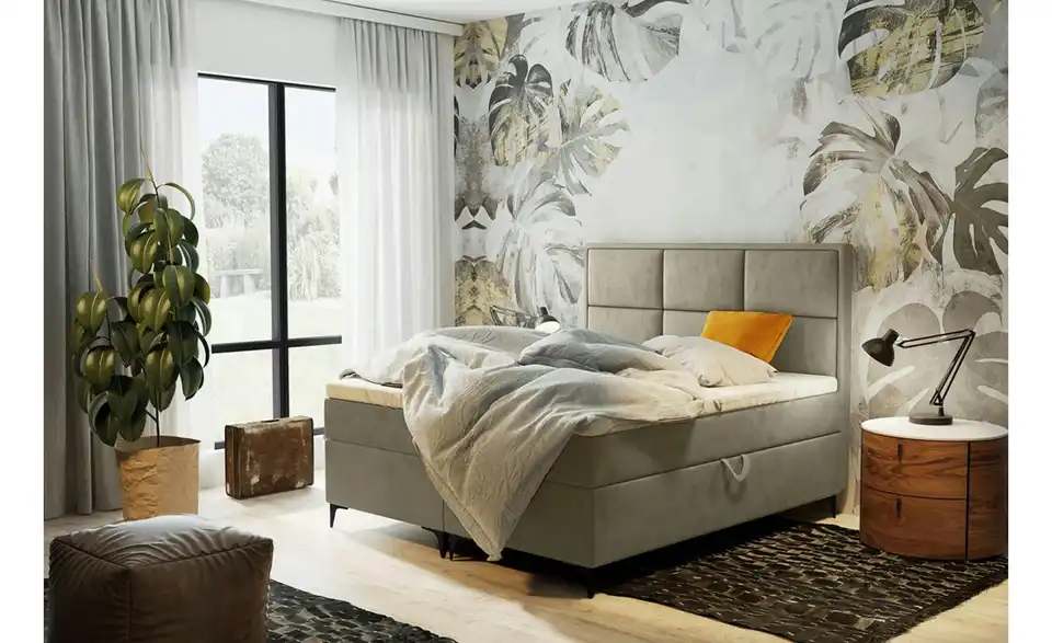 Boxbett mit Bettkasten, in Wohnsituation