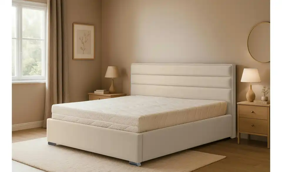 Polsterbett mit Bettkasten, in Wohnsituation