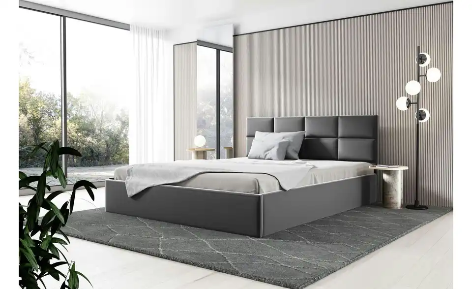 Polsterbett mit Bettkasten, in Wohnsituation