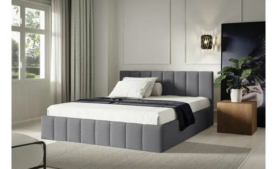 Polsterbett mit Bettkasten, in Wohnsituation