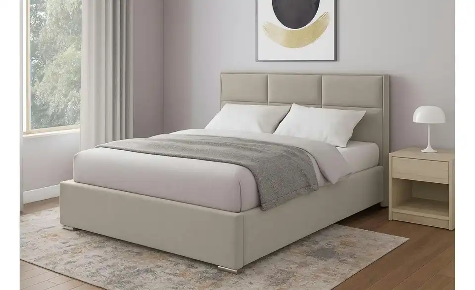 Polsterbett mit Bettkasten, in Wohnsituation