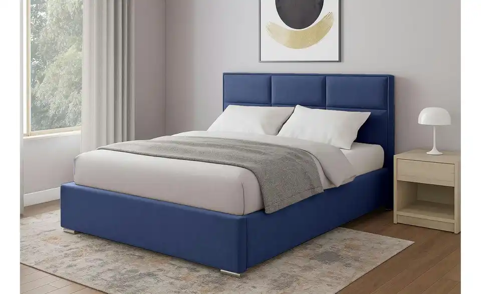 Polsterbett mit Bettkasten, in Wohnsituation