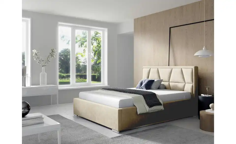 Polsterbett mit Bettkasten, in Wohnsituation