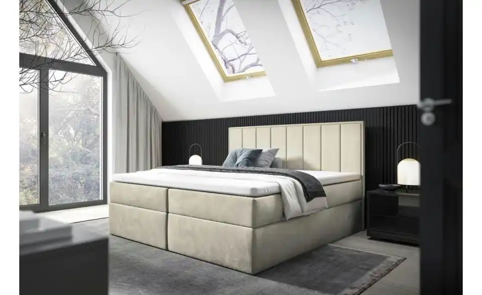 Boxbett mit Bettkasten, in Wohnsituation