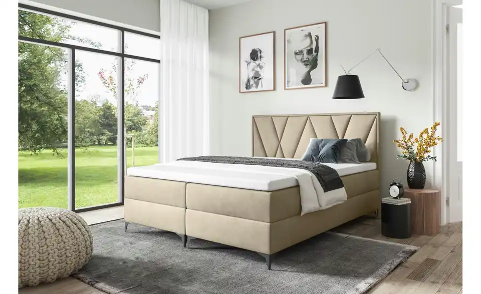 Boxbett mit Bettkasten, in Wohnsituation