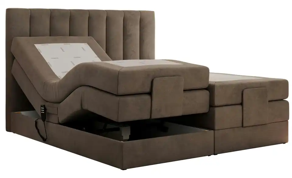 Motor Boxspringbett mit Bettkasten, Detailansicht