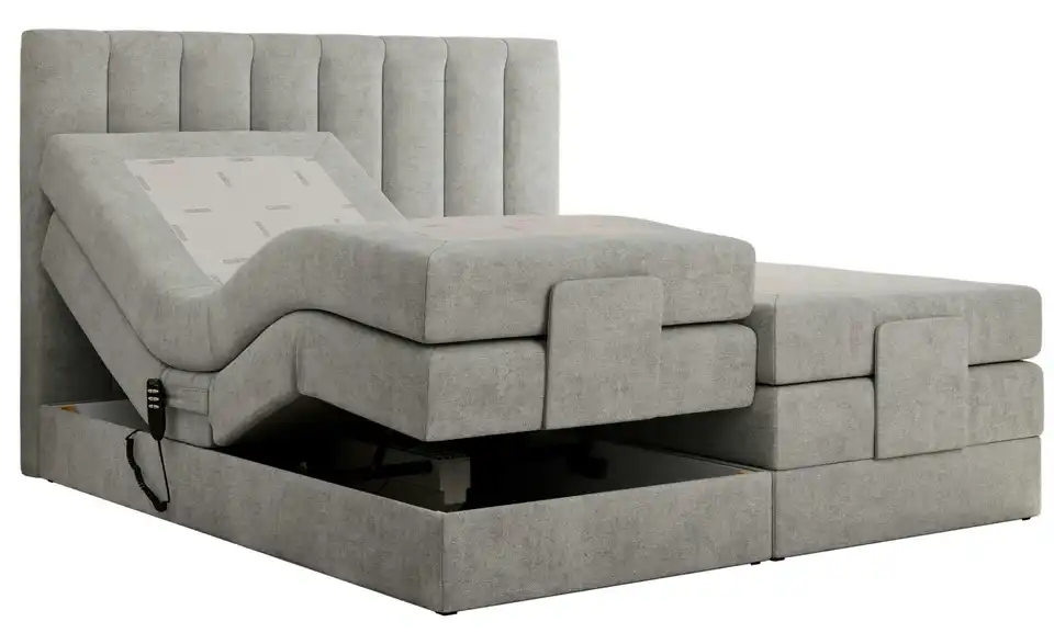 Motor Boxspringbett mit Bettkasten, Detailansicht