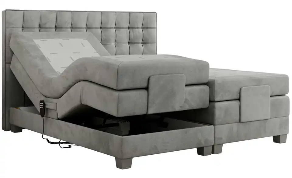 Motor Boxspringbett mit Bettkasten, Detailansicht