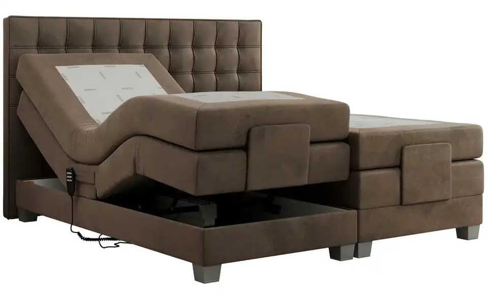 Motor Boxspringbett mit Bettkasten, Detailansicht