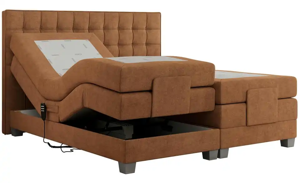 Motor Boxspringbett mit Bettkasten, Detailansicht