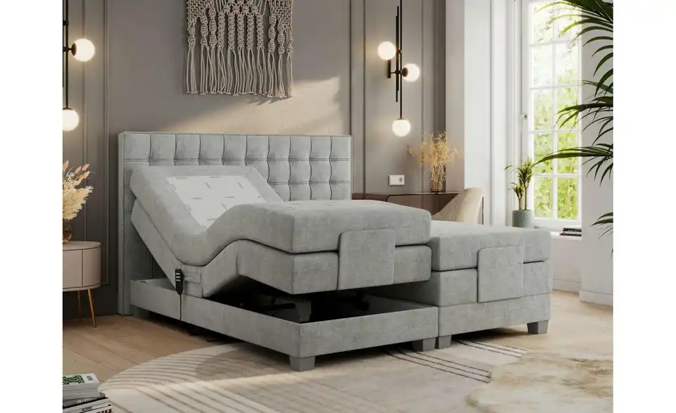 Motor Boxspringbett mit Bettkasten, Funktionsansicht